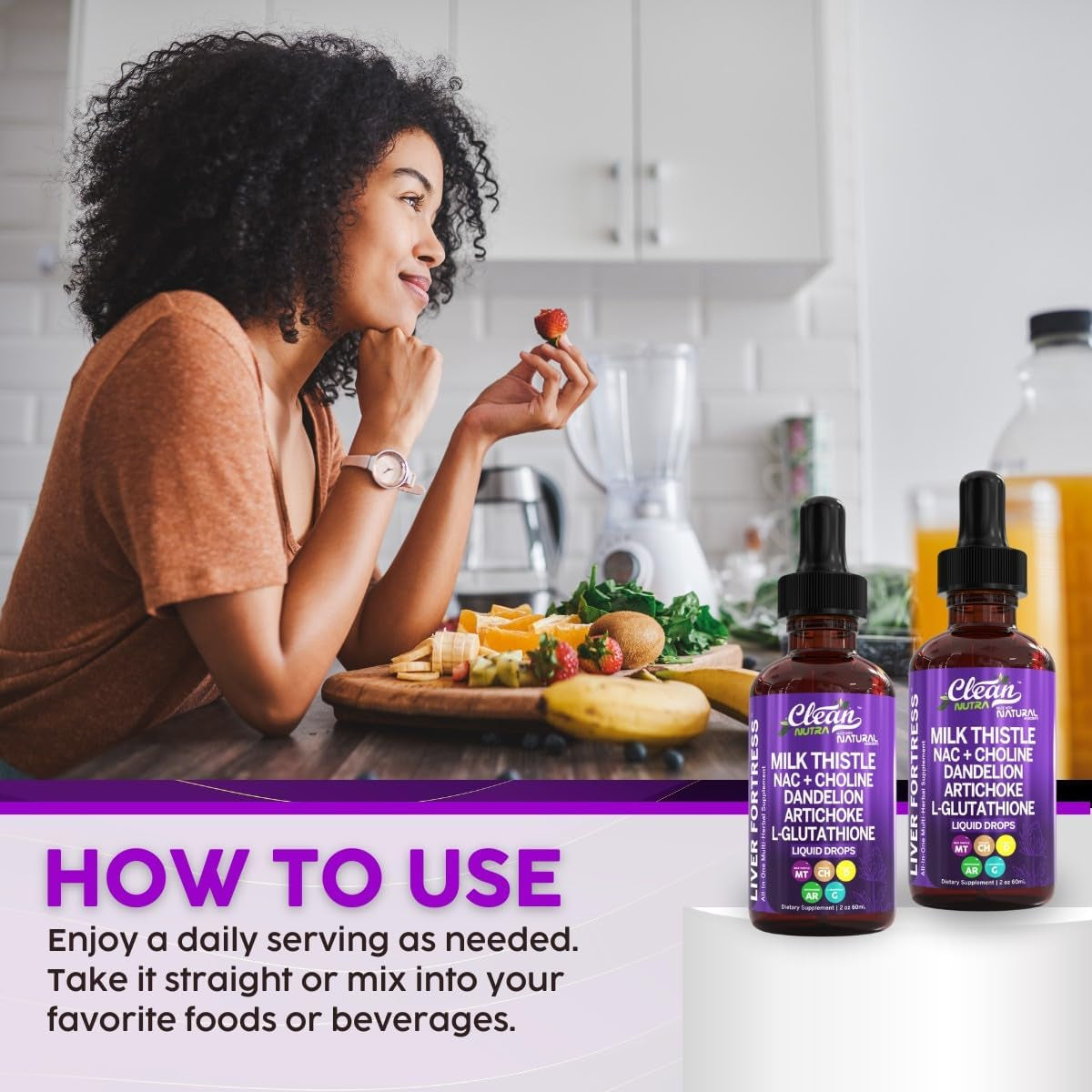 Milk Thistle NAC Liver Cleanse Detox & Repair Supplement Liver Support Liquid Drops with Dandelion Extract, Artichoke, Chanca Piedra, Choline, L-Glutathione, Burdock, Schisandra